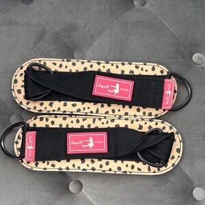 Leopard Print Ankle Straps by Susie B Fitness